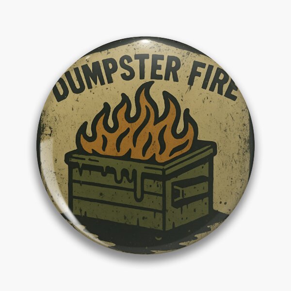 Item preview, Vintage dirty Dumpster Fire Response Team Expert Level Chaos Handlers designed and sold by SkeletonsDanger.