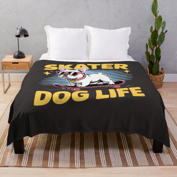 Item preview, Skater Dog Life - Cool Bulldog on Skateboard designed and sold by PawNature.