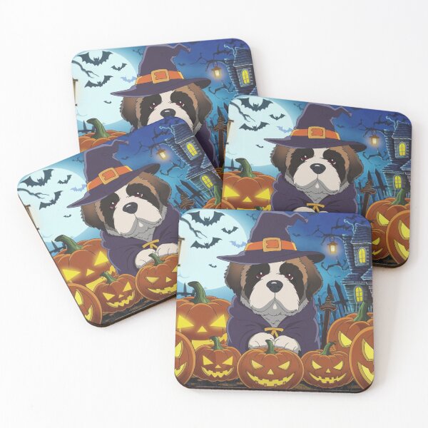 Item preview, St Bernard in Halloween Costume Artwork designed and sold by NeatThingLover.