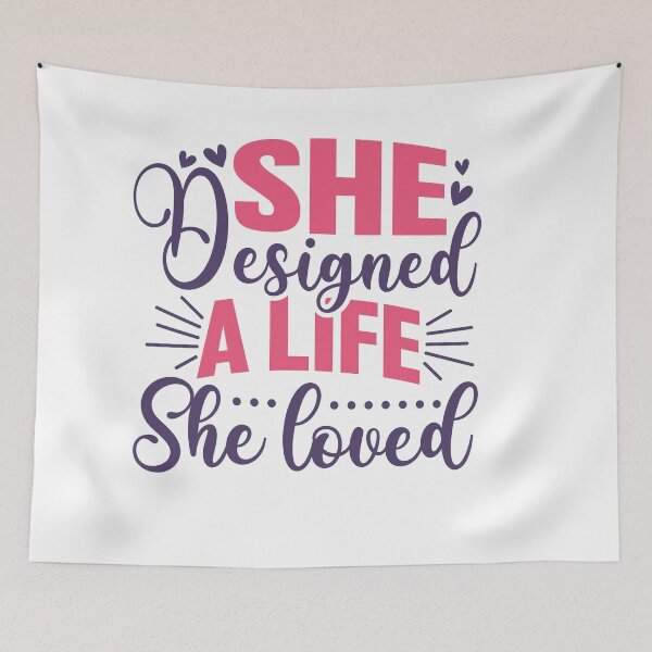 Item preview, she designed a life she loved designed and sold by artcultreone.