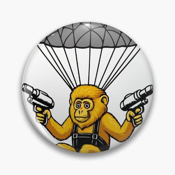 Item preview, MONKEY MARK SPACE AGENCY – Golden Monkey Parachute Attacker designed and sold by DixTartare.