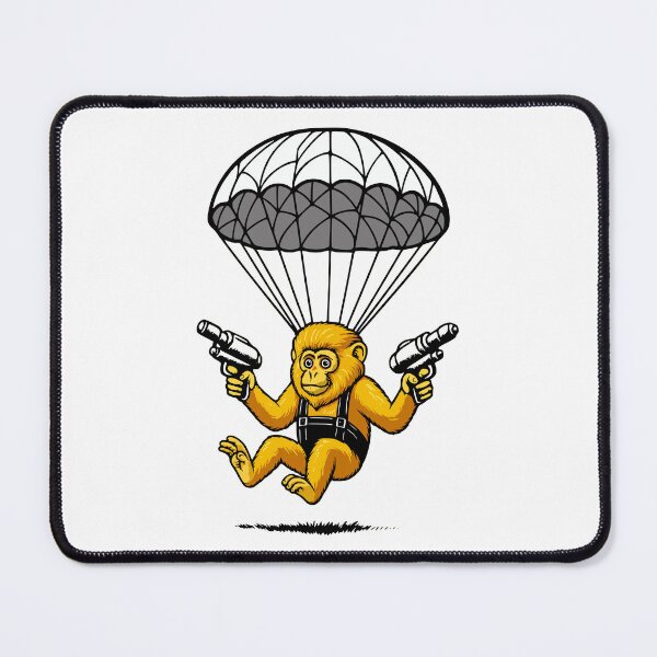 Item preview, MONKEY MARK SPACE AGENCY – Golden Monkey Parachute Attacker designed and sold by DixTartare.
