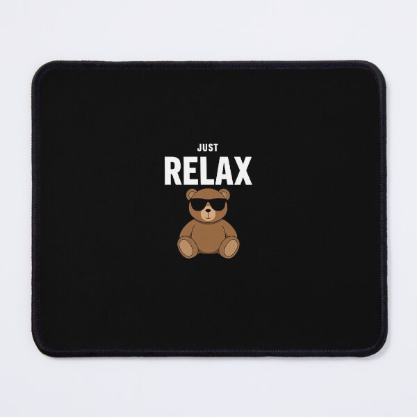 Item preview, Minimalist Teddy Bear with Sunglasses – Just Relax Typography Vector Art designed and sold by PixelVibe782.