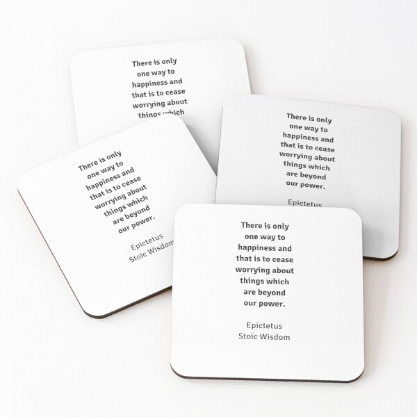 Item preview, Stoic Wisdom - Philosophy Quotes - Epictetus - There is only one way to happiness and that is to cease worrying about things which are beyond the power or our will designed and sold by Inspirationmotivation.