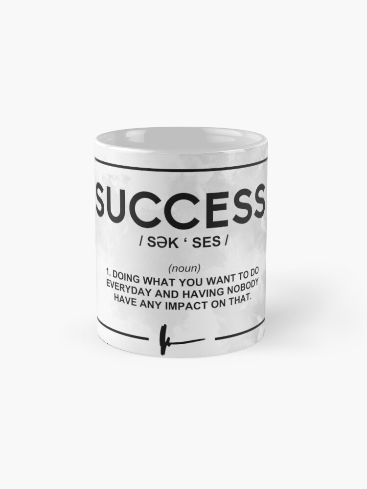 "Success Noun Verb Motivation" Mug by SuccessHunters Redbubble