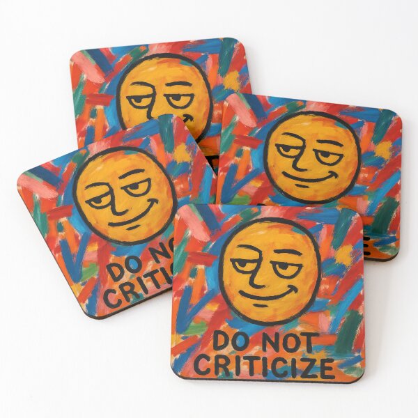 Item preview, Do Not Criticize – Bold Pop Art Smiley Face designed and sold by quibrak.