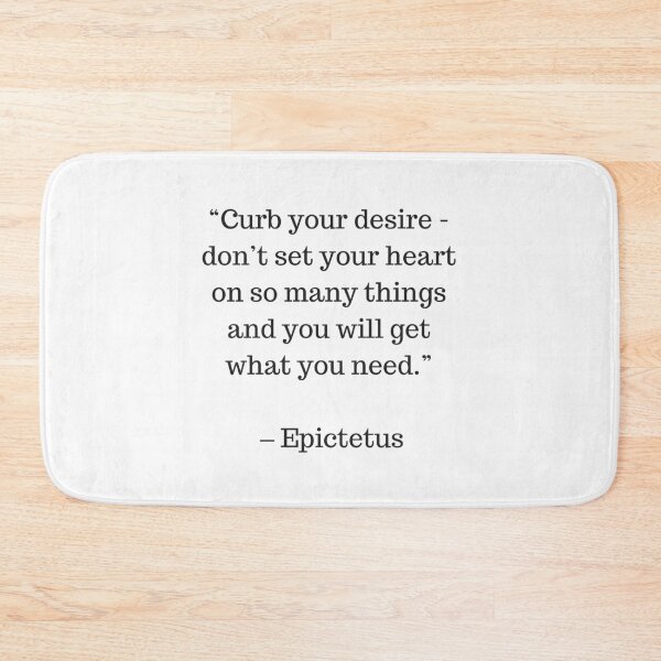 Item preview, STOIC philosophy quotes - Epictetus - Curb your desire—don't set your heart on so many things and you will get what you need designed and sold by Inspirationmotivation.