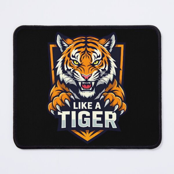 Item preview, Tiger attitude emblem playing to win. designed and sold by T-rificDesigns.