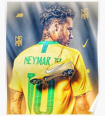 Neymar Golden Glow Poster