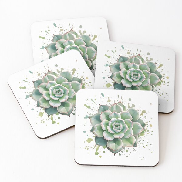 Item preview, Succulent Watercolor Splash – Vibrant Botanical Wall Art Print designed and sold by BoldPrints4.