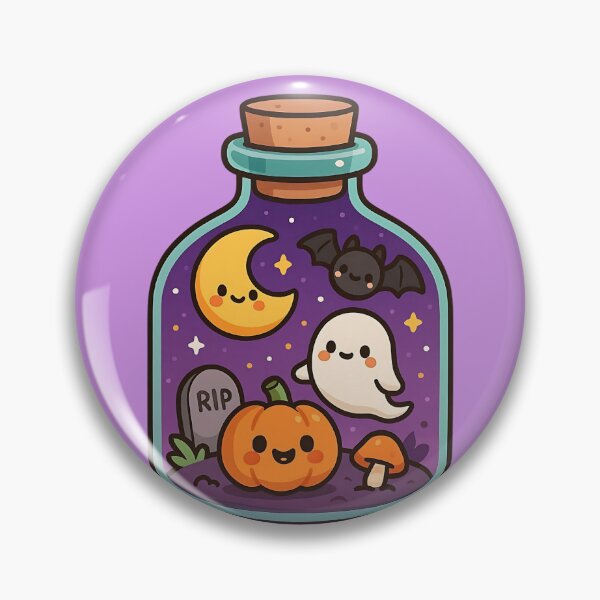 Item preview, Halloween creatures in glass bottles, Samhain flasks. Pagan tradition. 4 different designs. designed and sold by Sira y El Loco.