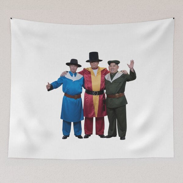 Item preview, the three idiots, supreme leader, satire, political, funnyfits70, Humor, Funny, retro, vintages, funny quotes, animal humor, designed and sold by FunnyFits70.