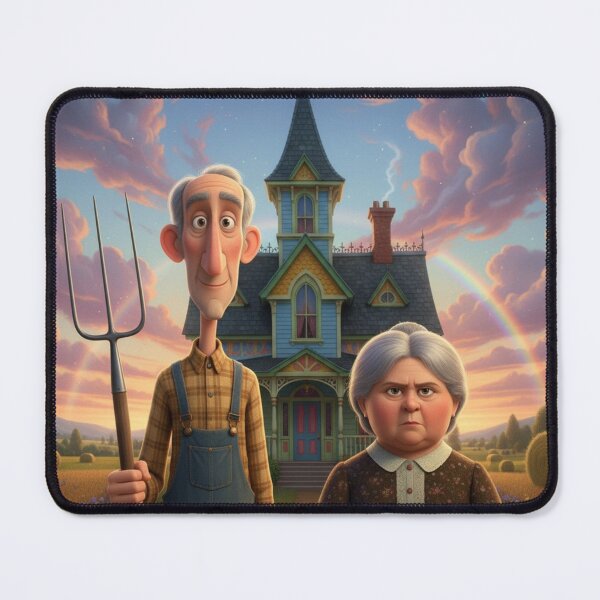 Item preview, American Gothic ascharming cartoon figures designed and sold by Nanaimagination.