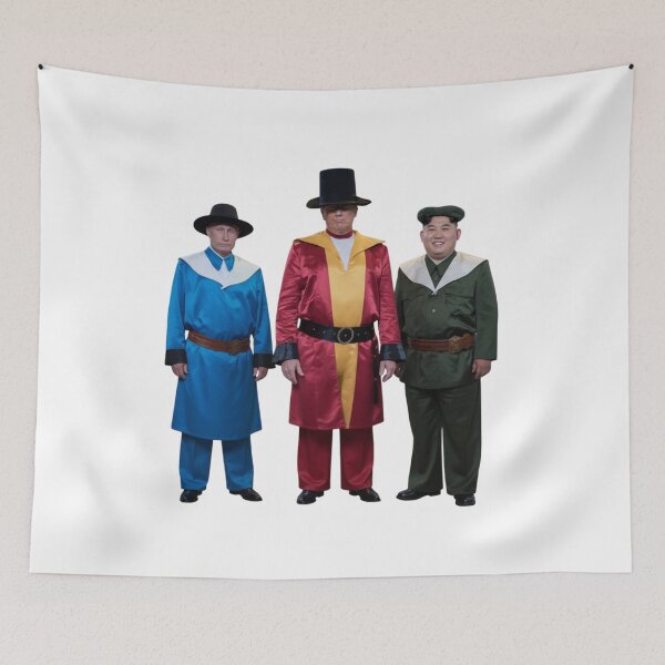 Item preview, the three idiots, supreme leader, satire, political, funnyfits70, Humor, Funny, retro, vintages, funny quotes, animal humor, designed and sold by FunnyFits70.