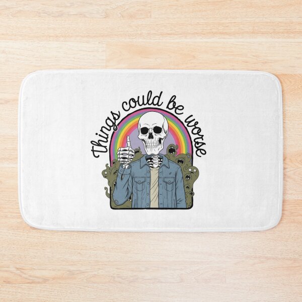 Item preview, Could be Worse, skeleton, dark humor, funnyfits70, Humor, Funny, retro, vintages, funny quotes, animal humor, designed and sold by FunnyFits70.