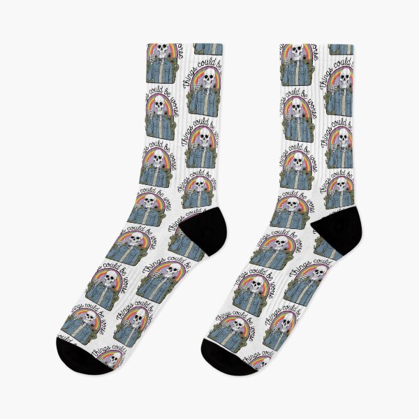 Item preview, Could be Worse, skeleton, dark humor, funnyfits70, Humor, Funny, retro, vintages, funny quotes, animal humor, designed and sold by FunnyFits70.