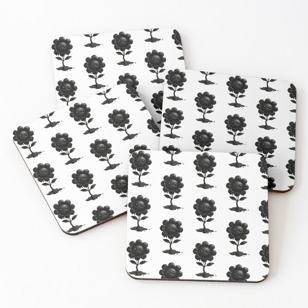 Item preview, happy cute black flower  designed and sold by Fiwe.