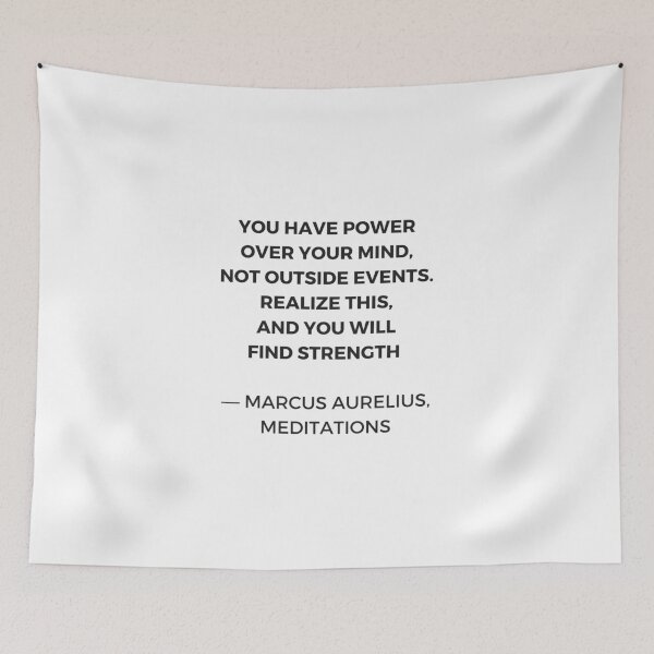 Item preview, Stoic Inspiration Quotes - Marcus Aurelius Meditations - You have power over your mind not outside events designed and sold by Inspirationmotivation.