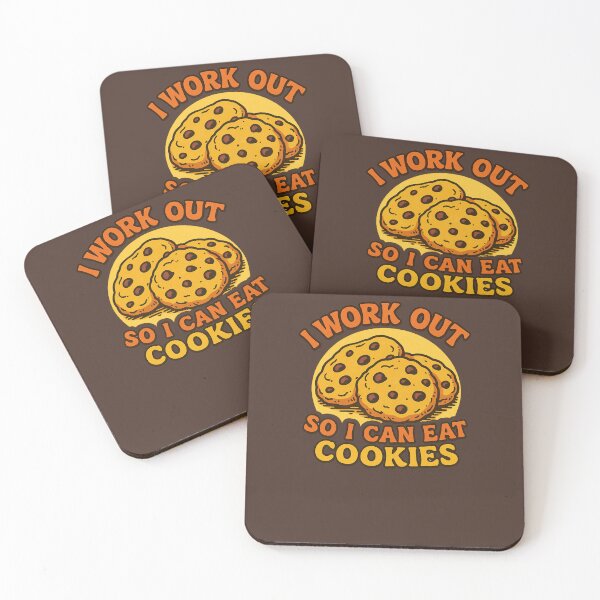 Item preview, I work out so I can eat cookies designed and sold by FrictionMaxxing.