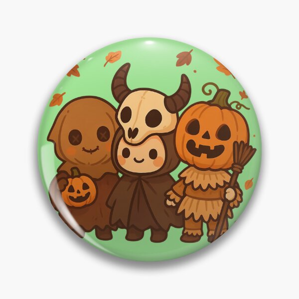 Item preview, Adorable Samhain mummings. Kawaii Halloween. pagan tradition. designed and sold by Sira y El Loco.