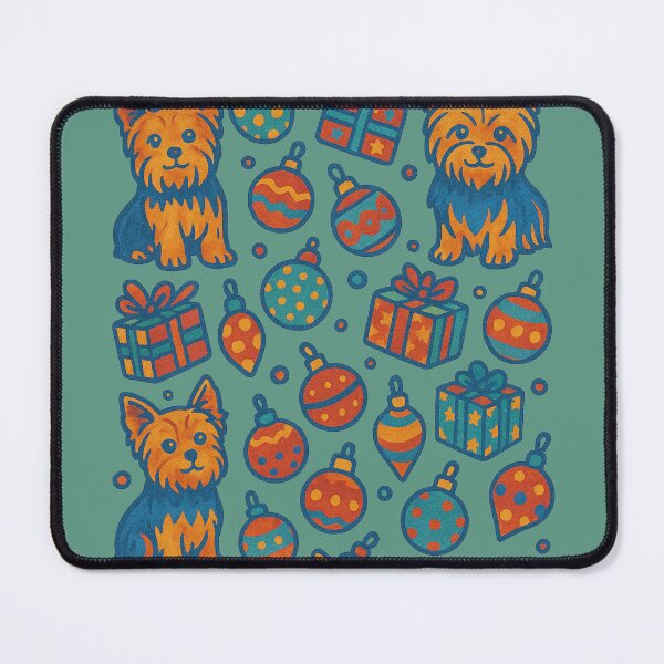 Item preview, Yorkie Terrier Christmas designed and sold by FrictionMaxxing.