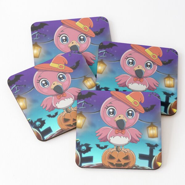 Item preview, Spooky Halloween Flamingo Illustration designed and sold by NeatThingLover.