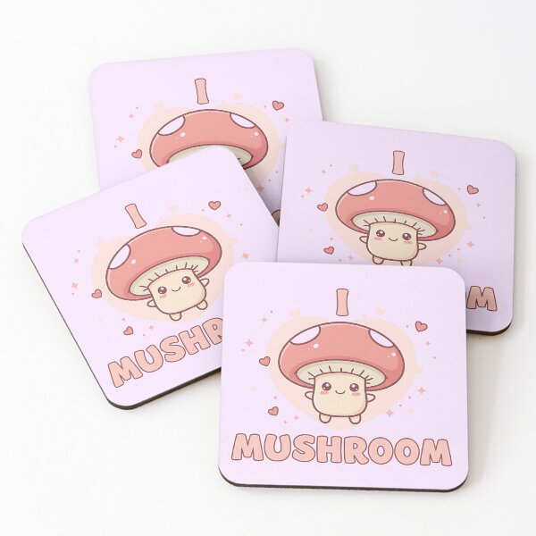 Item preview, Kawaii I Love Mushroom designed and sold by Itsheartshop.