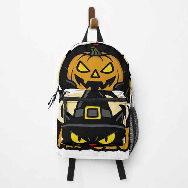 Item preview, Scaredy Cat Club Halloween Black Cat & Pumpkin designed and sold by SnappyPNG.