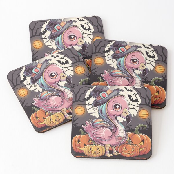 Item preview, Cute Halloween Flamingo Artwork designed and sold by NeatThingLover.