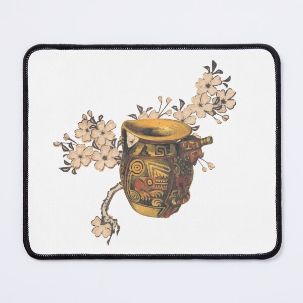 Item preview, Indian Inspired Pottery Art with Floral Design designed and sold by QuantumDotIndia.
