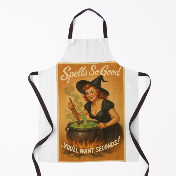 Item preview, Spells So Good – Retro Witch Kitchen Design designed and sold by Wizard Cat Creations .