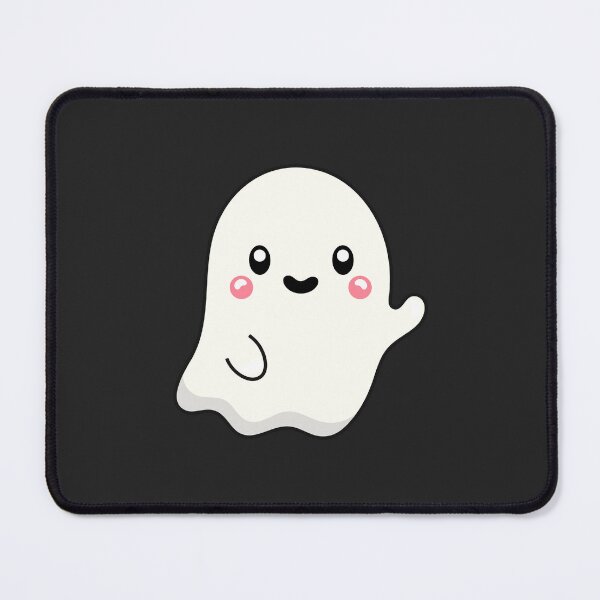 Item preview, CUTE and Adorable GHOST waving happy Kawaii Halloween designed and sold by DibujandoPorfa.