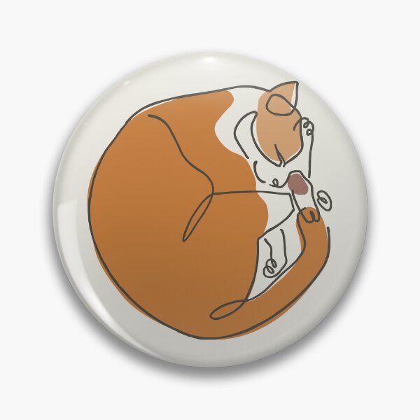 Item preview, Minimal Line Cat Sleep designed and sold by Huebucket.