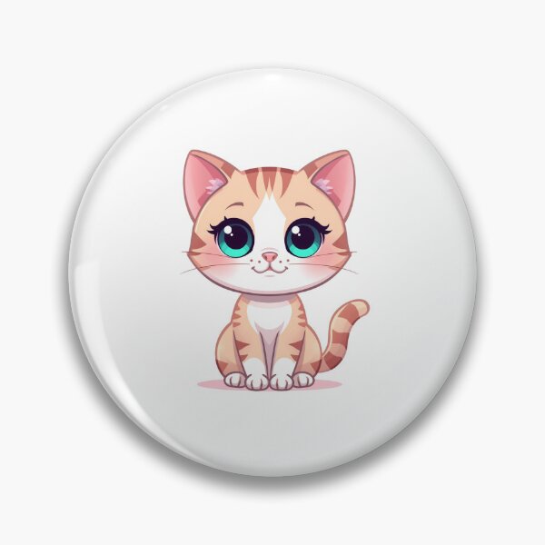 Item preview, Cute Cartoon Cat – Kawaii Colorful Illustration designed and sold by KawaiiAI-Art.