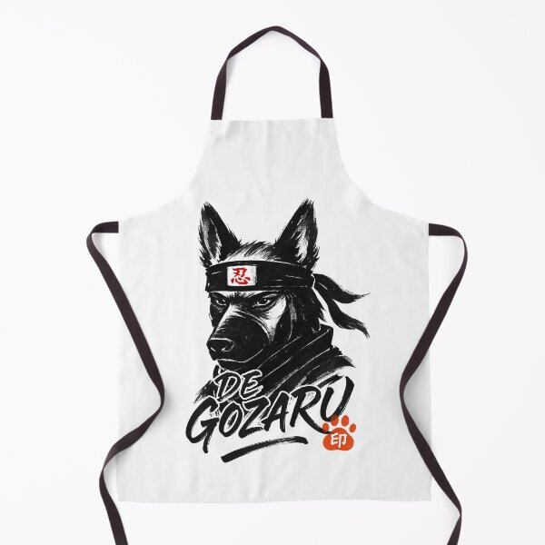 Item preview, Sumi-e Ninja German Shepherd | Japanese Ink Brush Wolfdog | Type B designed and sold by koyuki-works.