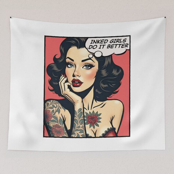Item preview, Inked girls do it better, pop art girl designed and sold by PaulSDesign.