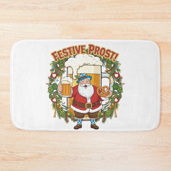 Item preview, Santa Beer Oktoberfest Christmas Shirt – Funny Festive Prost Design, Holiday Drinking Tee, Bavarian Party Gift designed and sold by Infinirish.