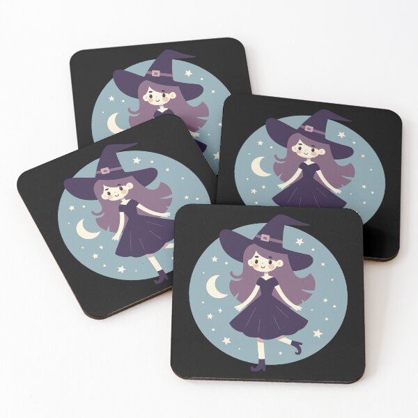 Item preview, Adorable Witch Girl in a big hat designed and sold by MojaDoodles.