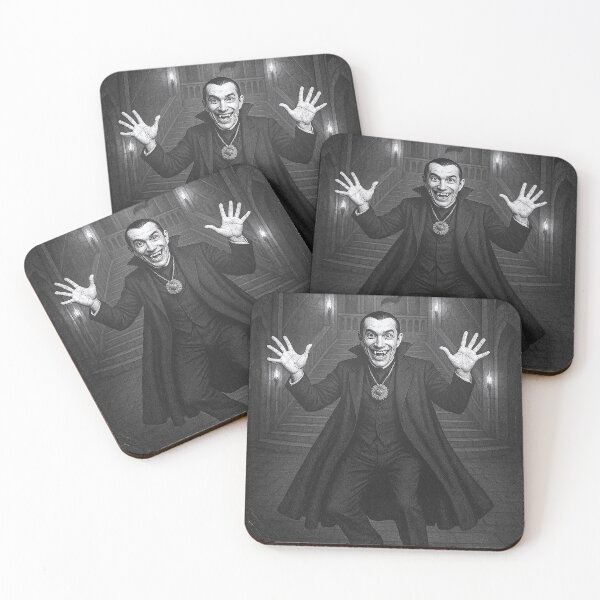 Item preview, Dracula – Vintage Horror Comedy Silver Screen Art designed and sold by Absurd Cult Co..