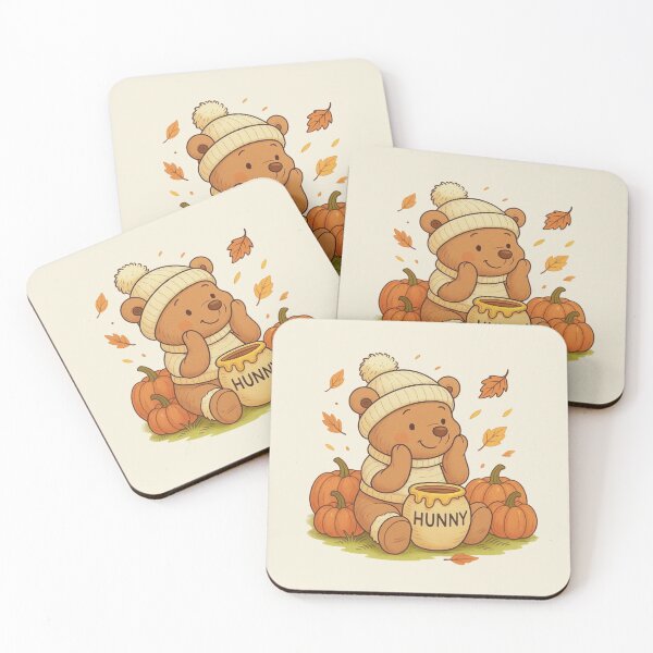 Item preview, Cozy Bear With Hunny Design - Seasonal Fall Design designed and sold by ItsSimplyHer.