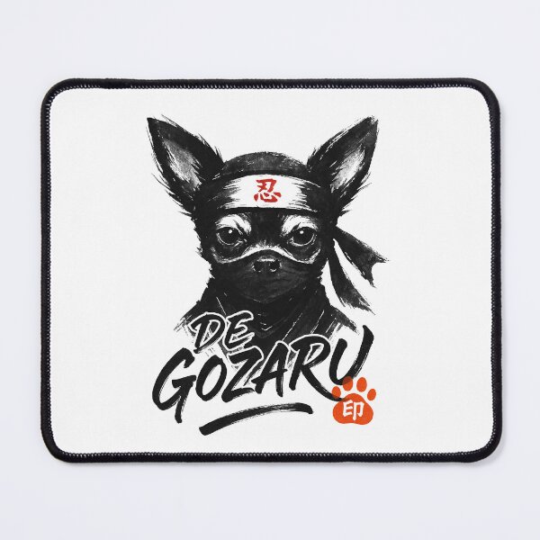 Item preview, Sumi-e Ninja Chihuahua | Japanese Ink Brush Pup | Type B designed and sold by koyuki-works.
