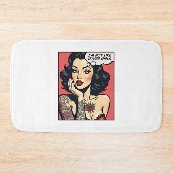 Item preview, I'm not like other girls, pop art girl designed and sold by PaulSDesign.