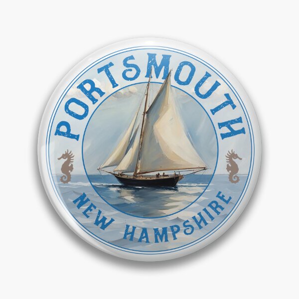 Item preview, Portsmouth New Hampshire Vintage Sailboat Design designed and sold by Futurebeachbum.