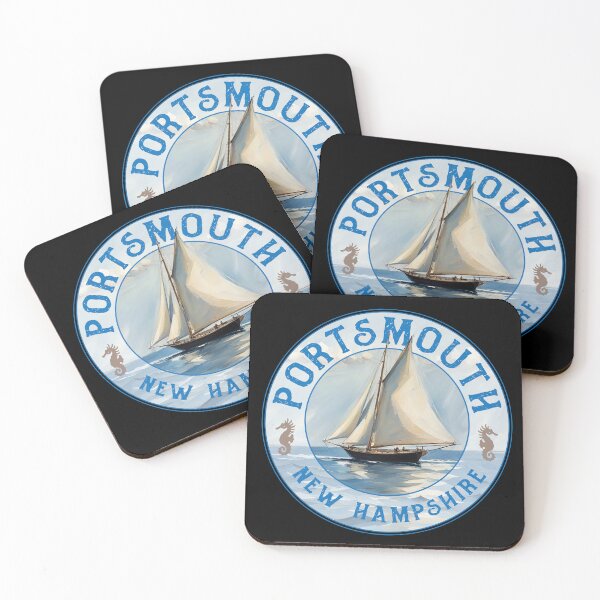 Item preview, Portsmouth New Hampshire Vintage Sailboat Design designed and sold by Futurebeachbum.