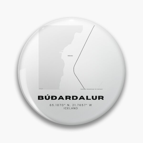 Artikelvorschau, Minimalistisches Kartenplakat von Búðardalur Island entworfen und verkauft von RM-Journey.