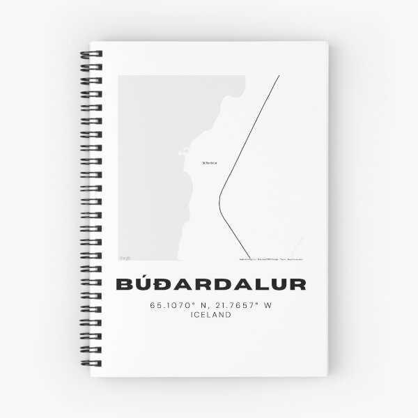 Item preview, Búðardalur Iceland Minimalist Map Poster designed and sold by RM-Journey.