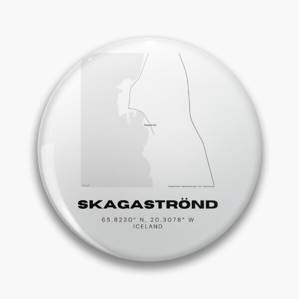 Item preview, Skagaströnd Iceland Minimalist Map Artwork designed and sold by RM-Journey.