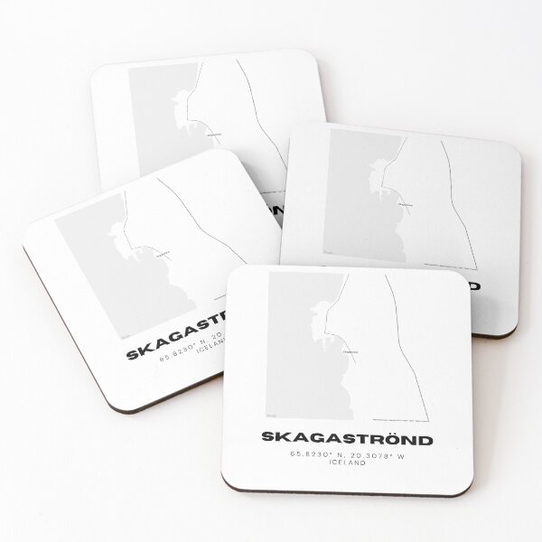 Item preview, Skagaströnd Iceland Minimalist Map Artwork designed and sold by RM-Journey.