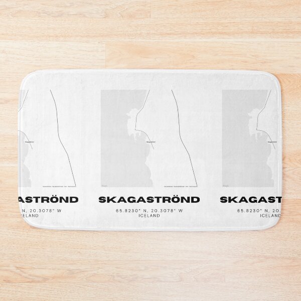 Item preview, Skagaströnd Iceland Minimalist Map Artwork designed and sold by RM-Journey.