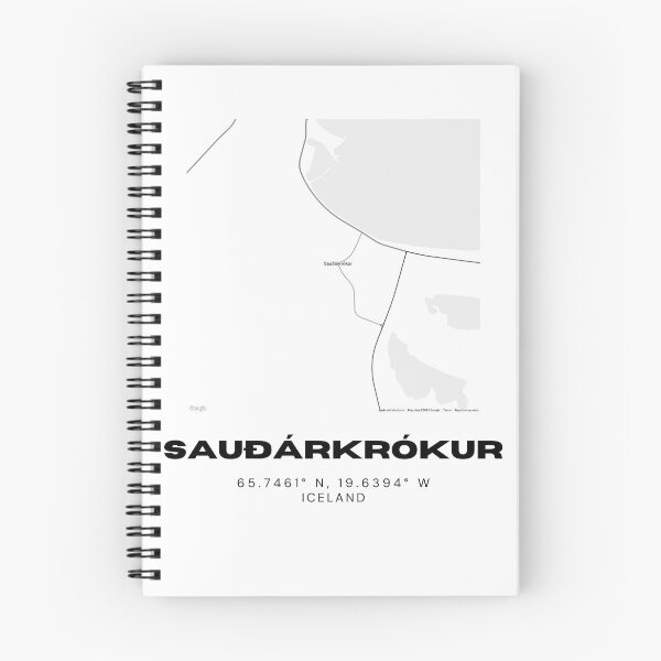 Item preview, Sauðárkrókur Iceland Minimalist Map Print designed and sold by RM-Journey.